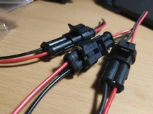 Plug-Set Cable Electrical-Wire-Connector Waterproof with 2-Pin-Way Sealed