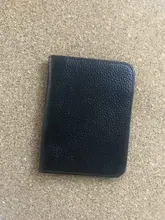 Tarjetero de cuero para hombre y mujer, billetera plegable para tarjetas de identificación y de crédito, cubierta de viaje para pasaporte de negocios Vintage