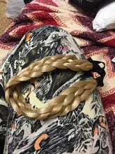 S-noilite diademas trenzadas bandas para el cabello trenzadas accesorios para el cabello extensiones de cabello sintético cabello falso para mujeres