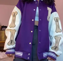 LACIBLE-Chaquetas de bloque de Color de retales para hombre, abrigos de béisbol Unisex, estilo Hip Hop, Fury Bone, Harajuku, chaqueta Bomber de calle, 2020SS