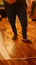 Pantalones formales de negocios ajustados a rayas para hombre, pantalón informal para oficina, ajustado largo, para correr