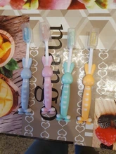 4 unids/set de dibujos animados lindo cepillo de dientes para niños de carbón de bambú mango corto Niños cepillo de dientes de bebé cuidado de los dientes