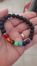 Natural Lava piedra curación equilibrio abalorio de Chakra pulsera de 8mm abalorio Ojo de Tigre tibetano Buda oración pulsera para los hombres y las mujeres
