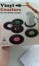 Drink Coaster Table-Mats Nonslip-Pads Coffee-Mug-Cup Vinyl Record Heat-Resistant Creative