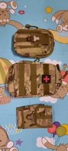 Molle-Bolsa de caza para exteriores, accesorios, riñonera, herramientas de supervivencia, Kits médicos portátiles para cinturones tácticos, mochila de hombro