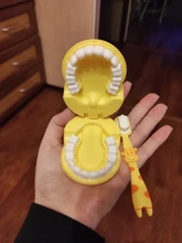 Cepillo de dientes de jirafa para niños, modelo de enseñanza de dientes de Modelo Dental, cepillado educativo, juguete Dental, regalos
