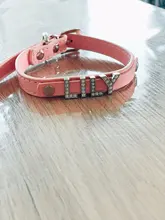 Collares para perro cachorro con diamantes de imitación ostentosos, Collar personalizado para perros pequeños y Chihuahua, dijes con nombre gratis, accesorios para mascotas