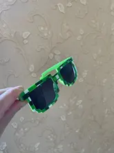 WarBLade-gafas de sol de tamaño más pequeño para niños y niñas, lentes de sol infantiles con forma de píxel, mosaico, regalo para niños, fietsbril