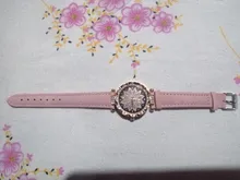 Las mujeres cielo estrellado cielo reloj de lujo de oro rosa diamante Relojes de Cuero ocasionales de las señoras banda de cuarzo reloj de pulsera mujer reloj zegarek damski