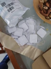 Almohadillas de repuesto de electrodos para estimulador muscular, accesorio autoadhesivo de tela no tejida para máquina de terapia digital Tens, 20 uds./50 uds., 5x5cm