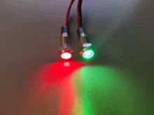 Luz indicadora de advertencia LED de Metal, resistente al agua IP67, lámpara de señal, cable piloto de 3V, 5V, 12V, 24V, 110V, 220V, 6/8/10/12/16/19/22mm, 1 Uds.