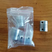 Acoplamiento Flexible de eje Z de aluminio para acoplador de Motor paso a paso, D19L25, 3mm, 4mm, 5mm, 6mm, 6,35mm, 8mm, 10mm, para impresora 3D