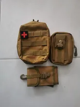 Molle-Bolsa de caza para exteriores, accesorios, riñonera, herramientas de supervivencia, Kits médicos portátiles para cinturones tácticos, mochila de hombro