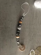 Clips para chupete de bebé, cuentas de madera, soporte para mordedor, chupete para recién nacido, chupete para la dentición, portabebés, Clips para chupetes
