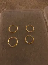 CANNER-pendientes circulares de hueso del oído para mujer y niña, de Plata de Ley 925, joyería fina para fiesta y boda