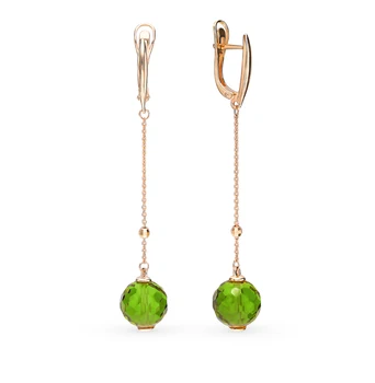 Gold earrings with sultanites sunlight sample 585
Gold earrings with sultanites sunlight sample 585