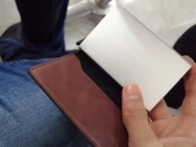 Bycobecy, billetera inteligente antirrobo con bloqueo Rfid para hombre, billetera Vintage de cuero PU, información de seguridad Unisex, Mini monedero de aluminio, nuevo