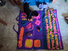 Alfombrilla de entrenamiento para perros y mascotas, manta de olfting, almohadillas de lana desmontables, esterilla para perros, alivia el estrés, rompecabezas, juguete para mascotas, almohadilla para la nariz
