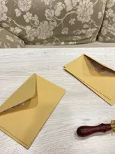 10 unids/lote en blanco sobre de papel Kraft para boda fiesta mensaje tarjeta postal bolsa de tarjetas rojo Retro sobres