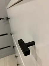 Cabinet Pulls Hardware Knobs Cupboard Drawer-Handles Square T-Bar Kitchen Bathroom Black