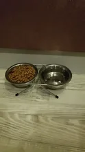 Pet-Supplies Iron-Stand Dog-Bowl Water-Dishes-Feeder Food Stainless-Steel Pet-Dog-Cat