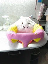 Cojín auxiliar de soporte para sofá de bebé, dibujos animados, animales, aprender a sentarse, pelo bonito