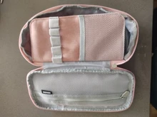 Angoo-Estuche clásico de bolsillo para bolígrafos, bolsa de almacenamiento de papelería plegable, organizador para viaje de cosméticos, para estudiantes, A6449
