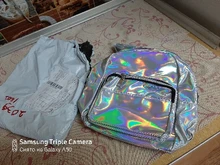 Mini mochila láser plateada para mujer, morral de moda para chica joven, bolso escolar de tendencia coreana con personalidad