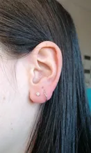 Pendientes de aro de estilo Simple para mujer, aretes circulares de Plata de Ley 925 Lisa para mujer y niña, regalo de fiesta de boda, joyería fina para mujer