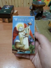 Juego de mesa de alta calidad, Nuevo Tarot de gatos blancos, oráculo, Inglés completo, fiesta familiar