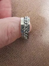 EDC-Spinner de dedo con cadena de acero inoxidable para hombre, giratorio, anillo clásico, Roma, Digital, regalo