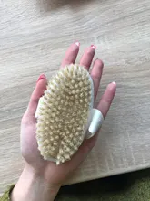 Jabalí-cepillo de madera ovalado para ducha, cerdas naturales, masaje exfoliante, tratamiento de celulitis, circulación sanguínea