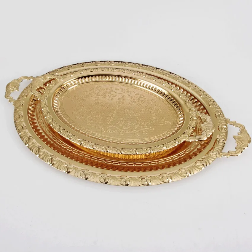 wonderful dowry wedding mothers day birthday gift awesome decor Lace Patterned Oval 2-Tray Set - Gold
wonderful dowry wedding mothers day birthday gift awesome decor Lace Patterned Oval 2-Tray Set - Gold