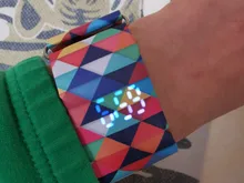 Reloj de papel con patrón de cuadrados de colores para mujer, correa de papel DuPont duradera, relojes de pulsera con pantalla Digital, regalo para novia