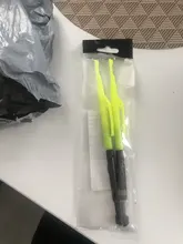 2 uds. Ganchos para pesca con mosca, herramientas para atar, separador de anzuelos de pesca, separador de plástico, removedor de anzuelos, Disgorger, recolector de nudos, nivel amarillo + negro