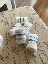 6 rollos/lote de vendaje elástico PBT de 5cm x 4,5 m, Kit de primeros auxilios, vendaje de gasa, vendaje médico para cuidados de emergencias, vendaje para heridas