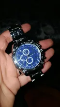 Reloj deportivo de acero inoxidable para hombre, cronógrafo de pulsera informal, de lujo, plateado, a la moda, 2021