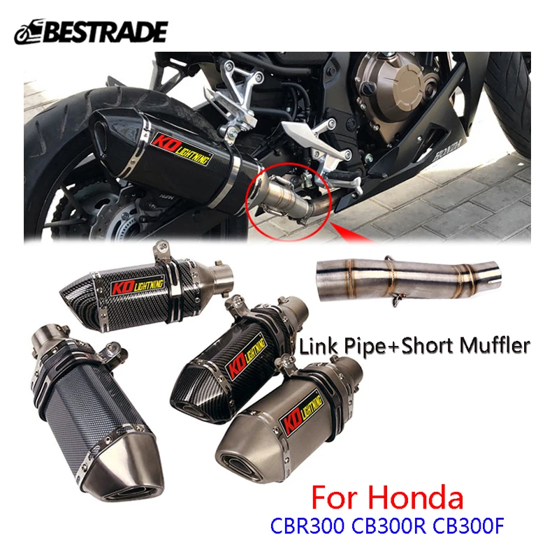 Exhaust System For Honda CBR300 CB300F Until2018 CB300R Unitil 2017 Motorcycle Exhaust Middle Connector Tube Slip 51mm Mufflers 
Exhaust System For Honda CBR300 CB300F Until2018 CB300R Unitil 2017 Motorcycle Exhaust Middle Connector Tube Slip 51mm Mufflers