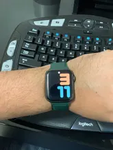 Correa de cuero para Apple watch, correa de 44mm, 40mm, 38mm, 42mm, 1:1, Original, con lazo magnético, iWatch seires 5 4 SE 6