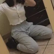 Pantalones de baile de cintura alta para mujeres, pantalón de chándal informal, holgado, de moda, estilo harén, para correr