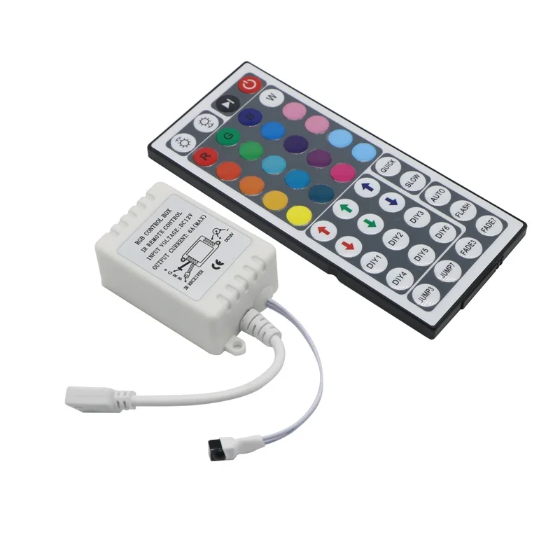 SZYOUMY Led Controller 44 Keys LED IR RGB Controler LED Lights Controller IR Remote Dimmer DC12V 6A For RGB 3528 5050 LED Strip
SZYOUMY Led Controller 44 Keys LED IR RGB Controler LED Lights Controller IR Remote Dimmer DC12V 6A For RGB 3528 5050 LED Strip