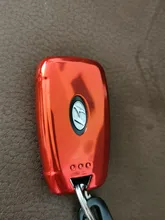 De TPU suave coche plegable soporte de funda para llave Shell para Hyundai Elantra Solaris 2017 Santa Fe Verna Tucson i35 i40Genesis F