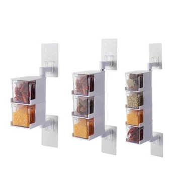 Multi-Storey Pipe Multi-Function Condiment Jars Convenient Seasoning Storage Box Grain Creative Kitchen nail-free rotating wall
Multi-Storey Pipe Multi-Function Condiment Jars Convenient Seasoning Storage Box Grain Creative Kitchen nail-free rotating wall