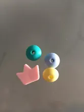 Baby Pacifier-Chain Teething-Toys Crown Silicone Pendant-Accessories Food-Grade 10pcs