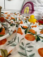 Manta de muselina para bebé, manta de fibra de bambú para recién nacido, 120x120