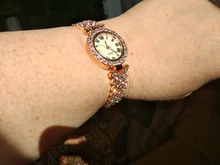 Relojes de pulsera de lujo para Mujer, Reloj de pulsera de cristal, de cuarzo, informal, a la moda