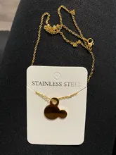 Collares de acero inoxidable de Mickey Castle para niños, joyería, Mini ratón, conejo, collar, collier, 2020, venta al por mayor