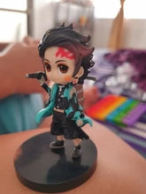 6 unids/set Anime demonio asesino Kimetsu No Yaiba figura Q Posket Kamado Tanjirou Kamado Nezuko Agatsuma juguetes 6cm
