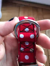 Collar personalizado para perro, collares para mascotas de nilón con estampado de puntos para mascota mediana grande, Pitbull, rojo, azul y negro