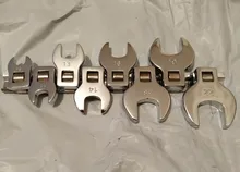 8 Pcs 3/8 Inch Drive Crowfoot Wrench Set 10 to 22mm Metric Chrome Plated Crow Foot